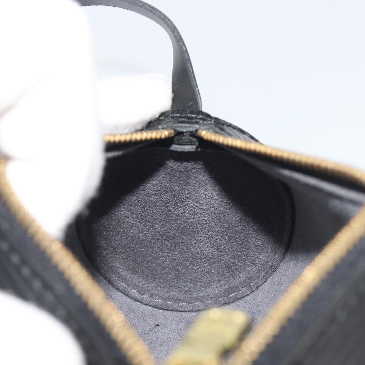 Louis Vuitton Soufflot Pochette Epi Leather, Black, Leather, Clutch