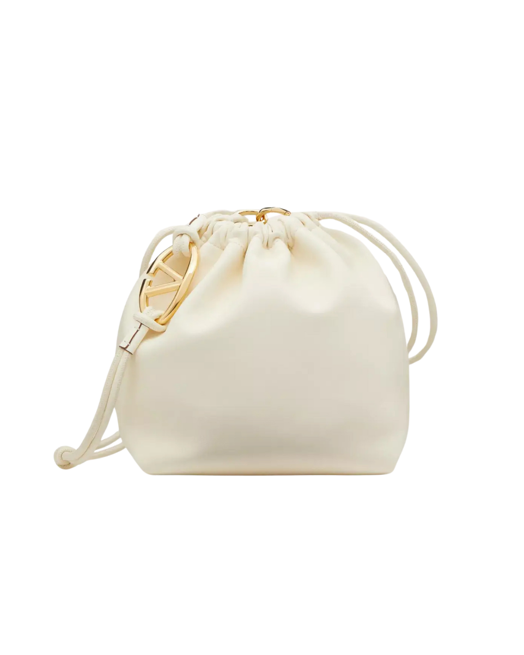 Valentino Garavani Rockstud Flap Shoulder Bag Leather, WHITE, LEATHER, Shoulder bag