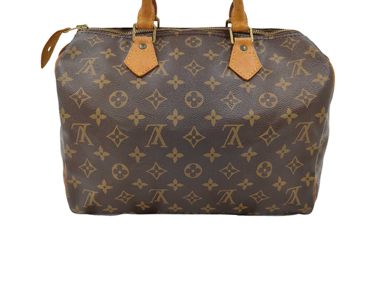 Louis Vuitton Speedy Handbag Monogram Canvas, Brown, Canvas, Handbag