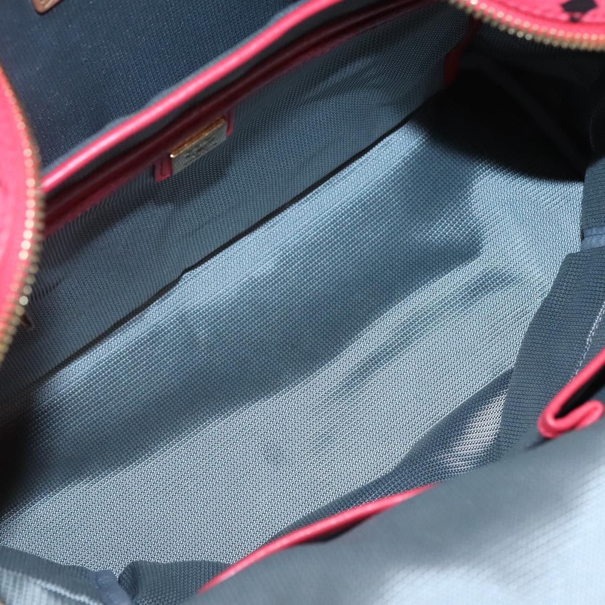 MCM Stark Visetos, Pink, Canvas, backpack