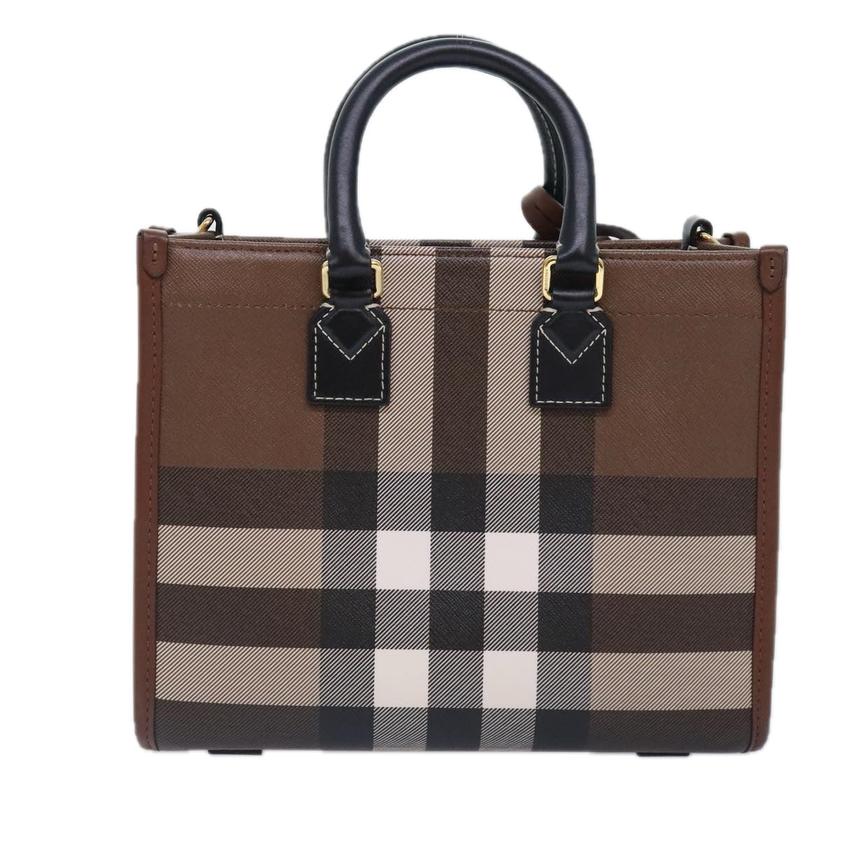 Burberry Freya, Brown, Leather, handbag
