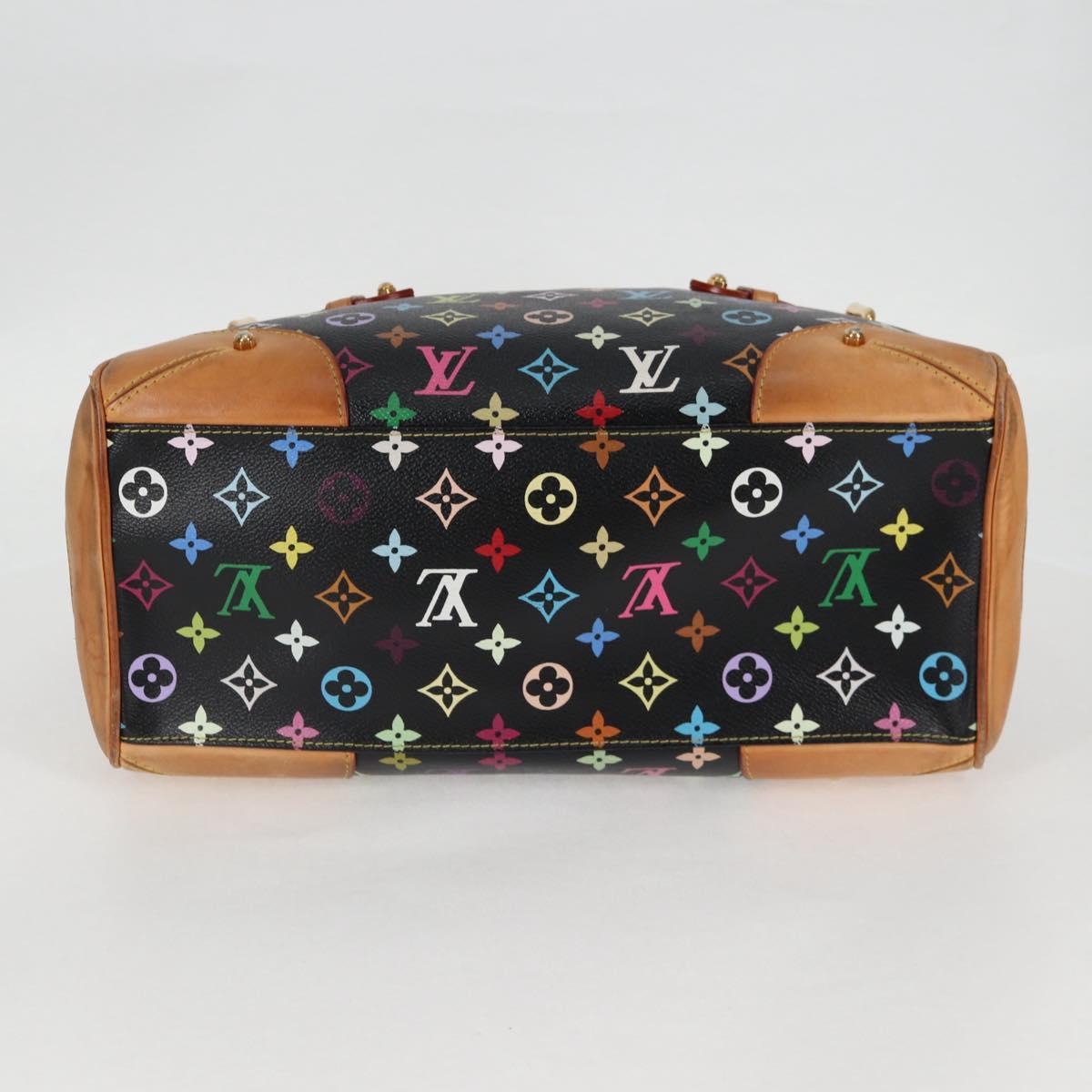 Louis Vuitton Claudia, Black, Canvas, handbag