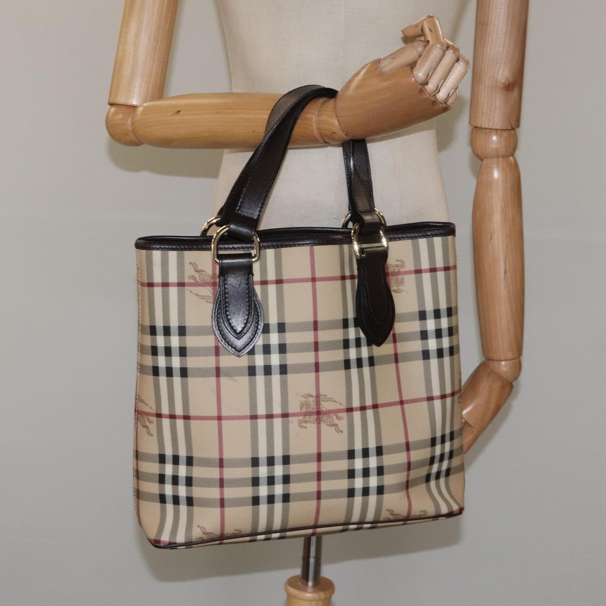 Burberry Nova Check, Beige, Canvas, tote