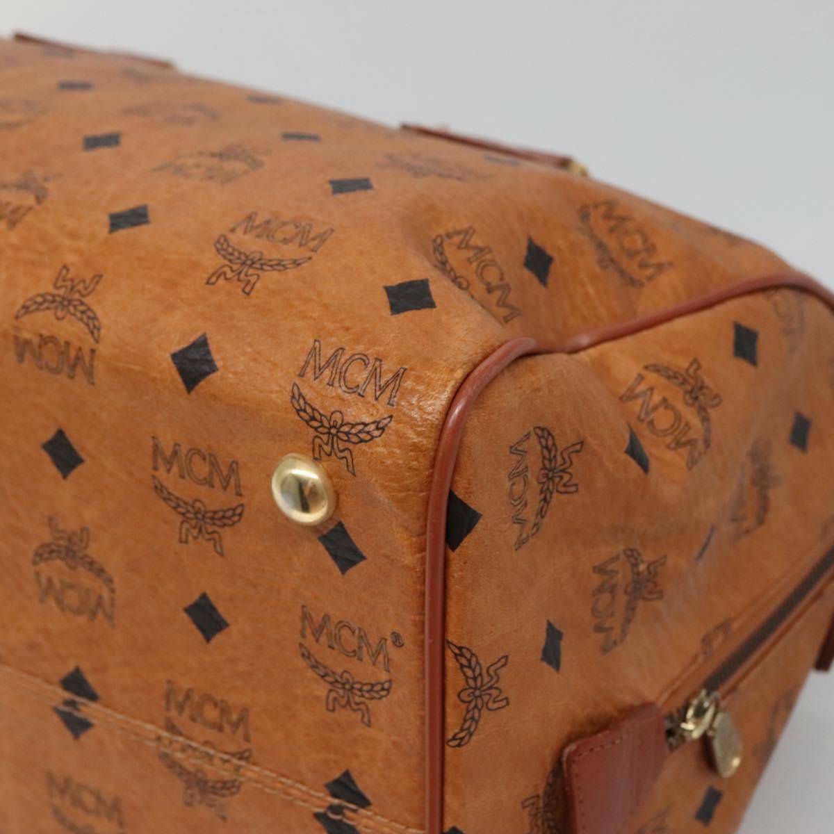 MCM Visetos, Brown, Canvas, travel