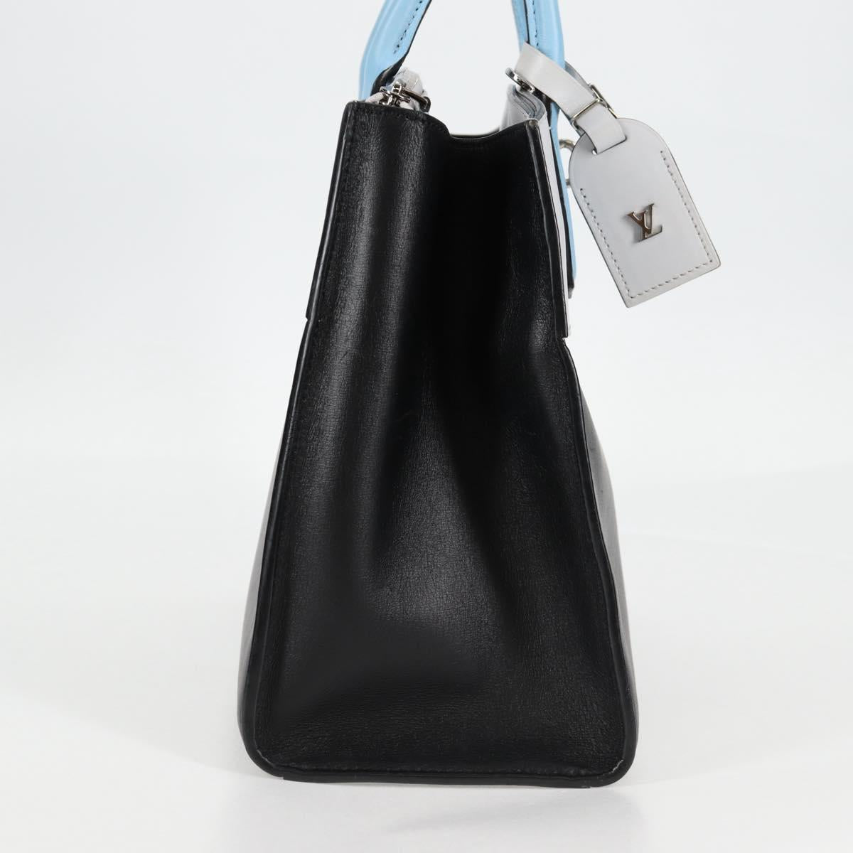 Louis Vuitton Steamer, Black, Leather, handbag