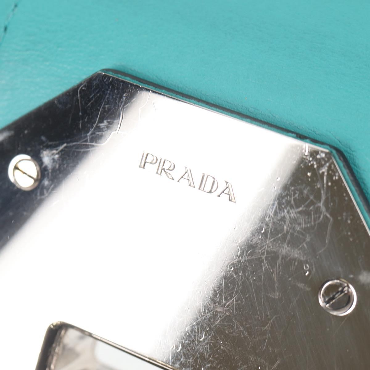 Prada Ribbon, Black, Leather, shoulder