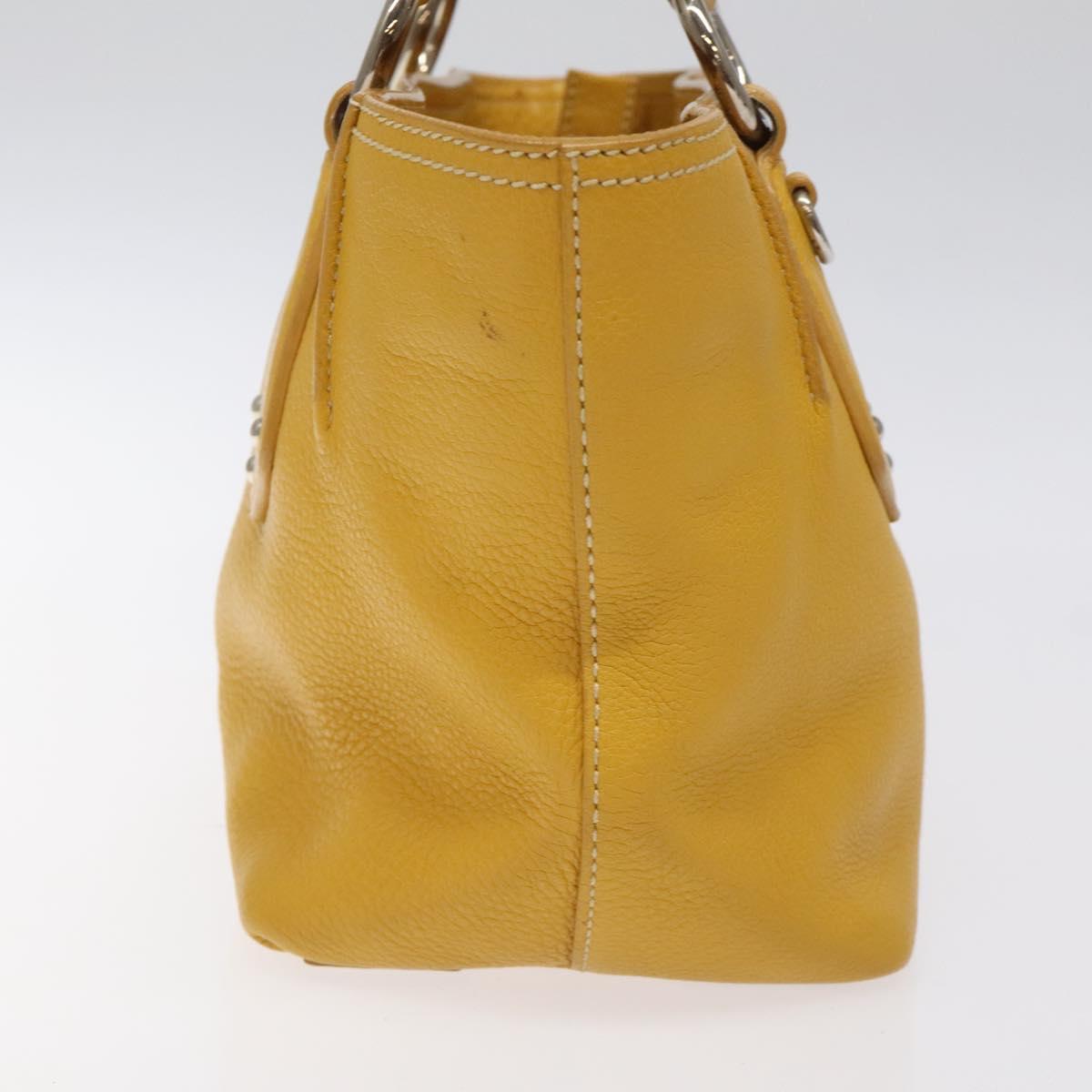 Prada, Yellow, Leather, handbag