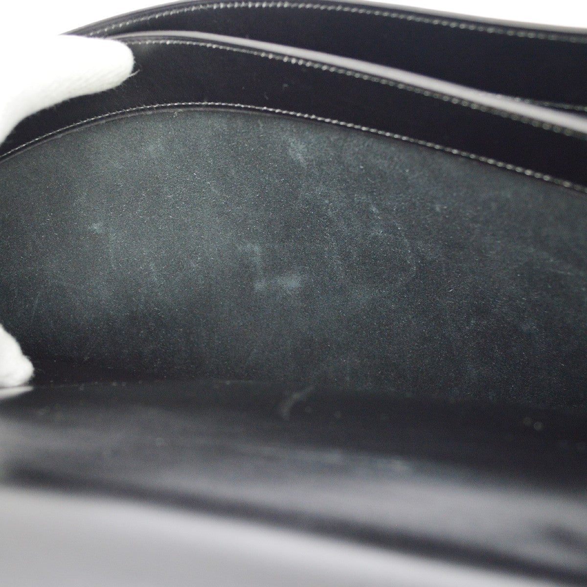 Hermes Sac a Depeches Box Calf, Black, Leather, Handbag