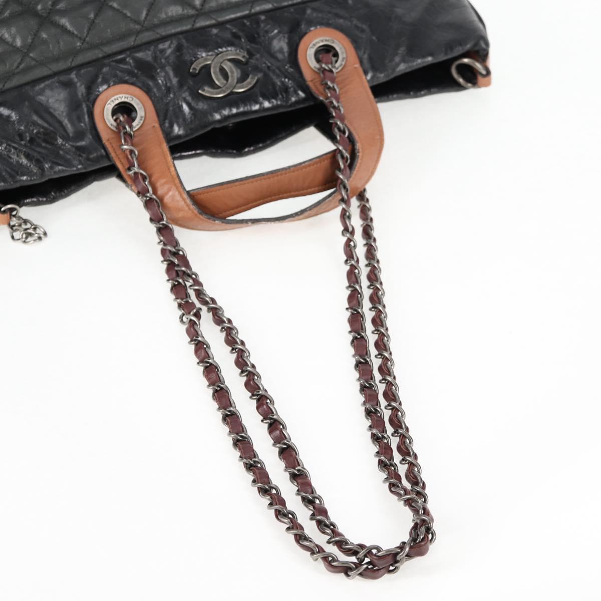 Chanel Cabas, Khaki, Leather, handbag
