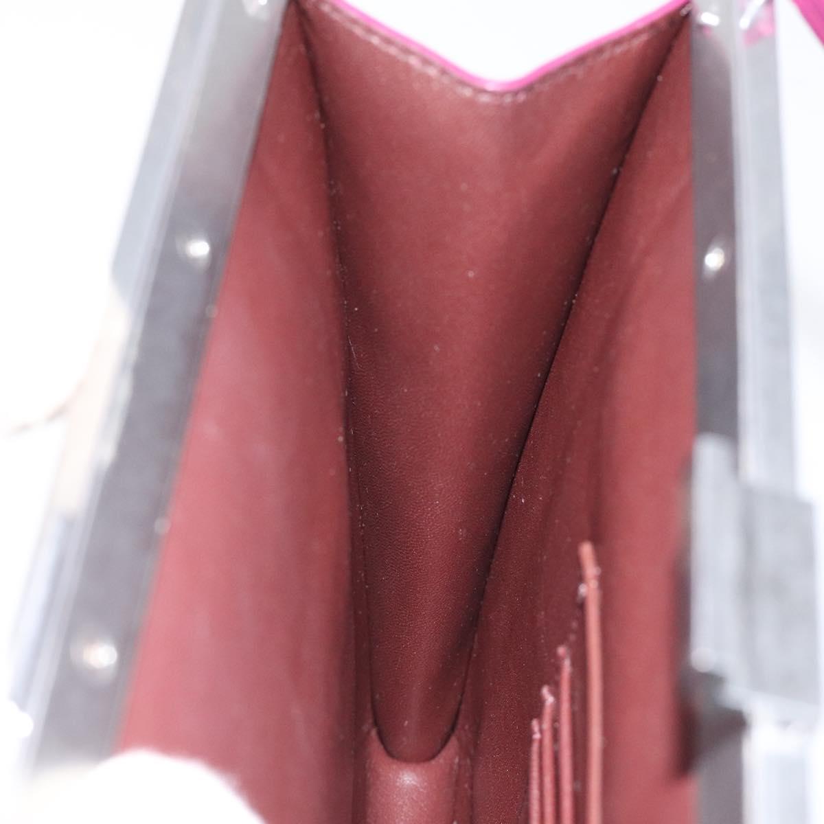 Céline Clasp, Purple, Leather, clutch