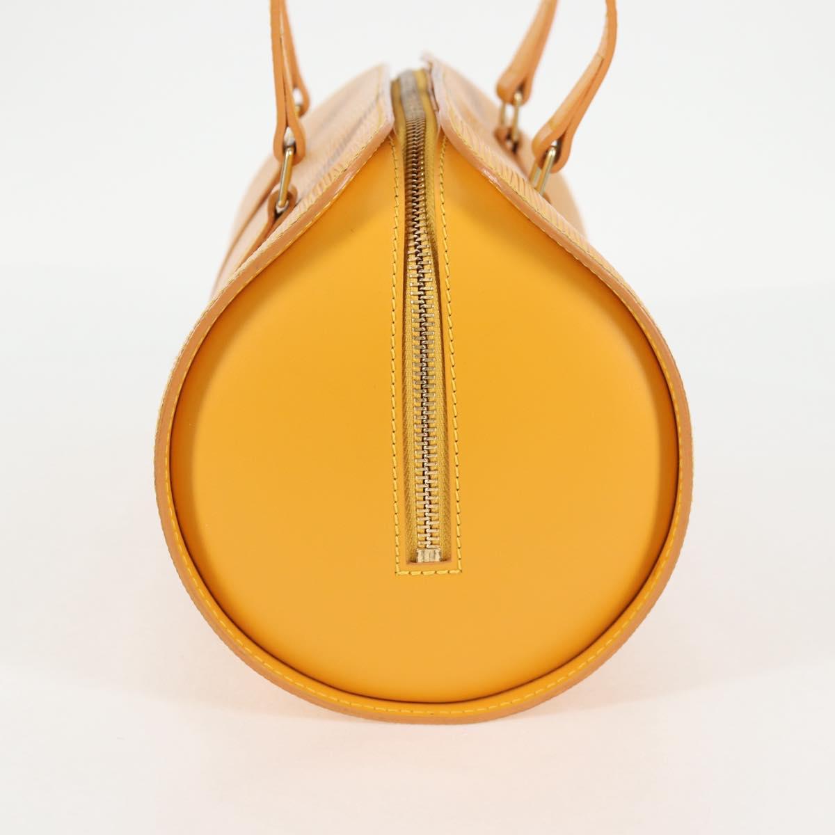Louis Vuitton Soufflot, Yellow, Leather, handbag