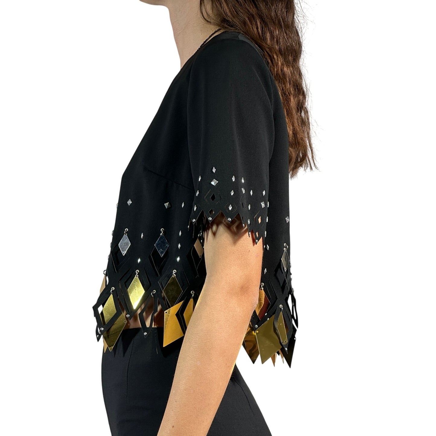 ΝΕΟ PACO RABANNE Crop Top με διακοσμητικά