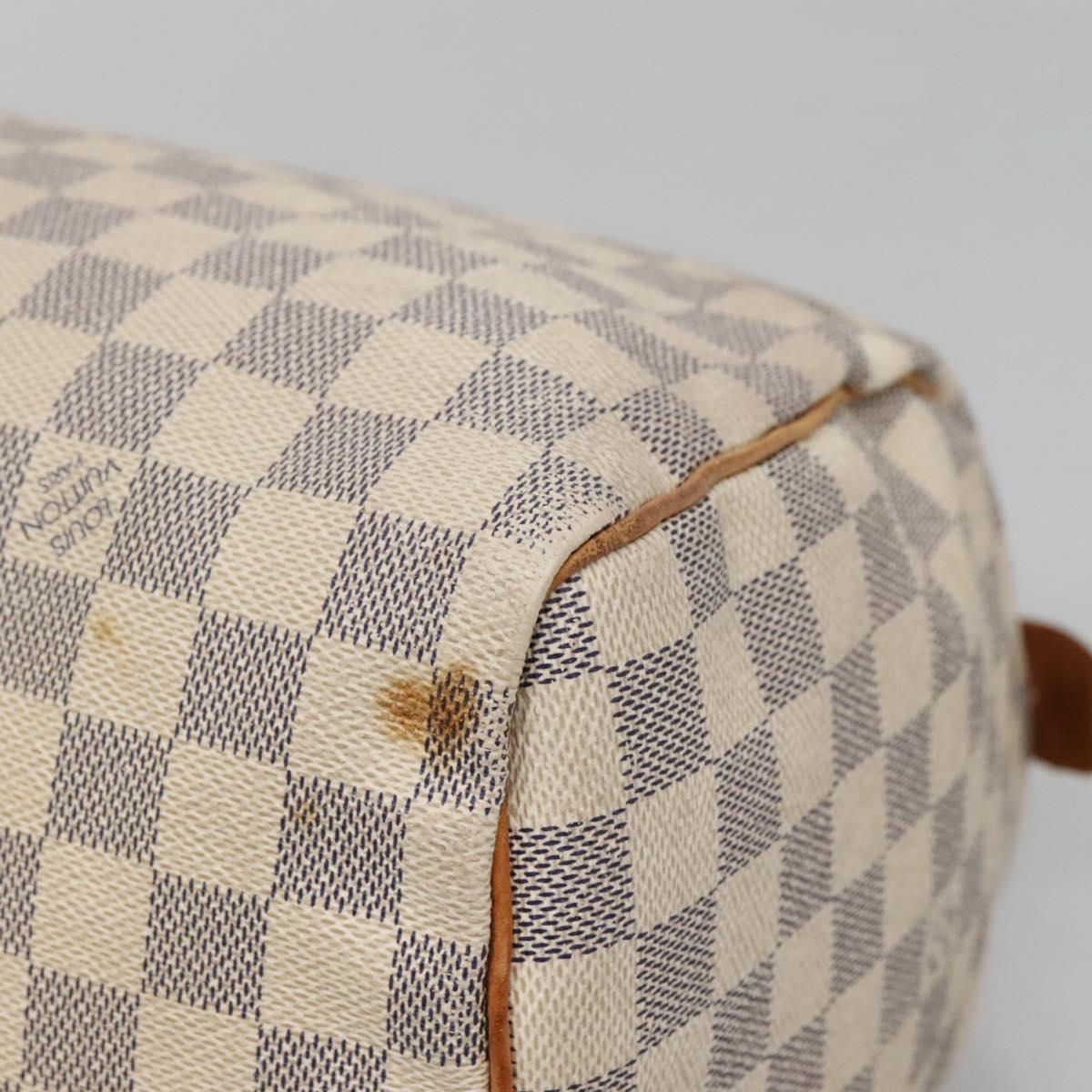 Louis Vuitton Speedy 30, White, Canvas, handbag