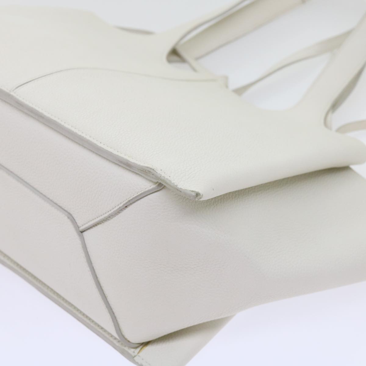 Céline -, White, Leather, shoulder