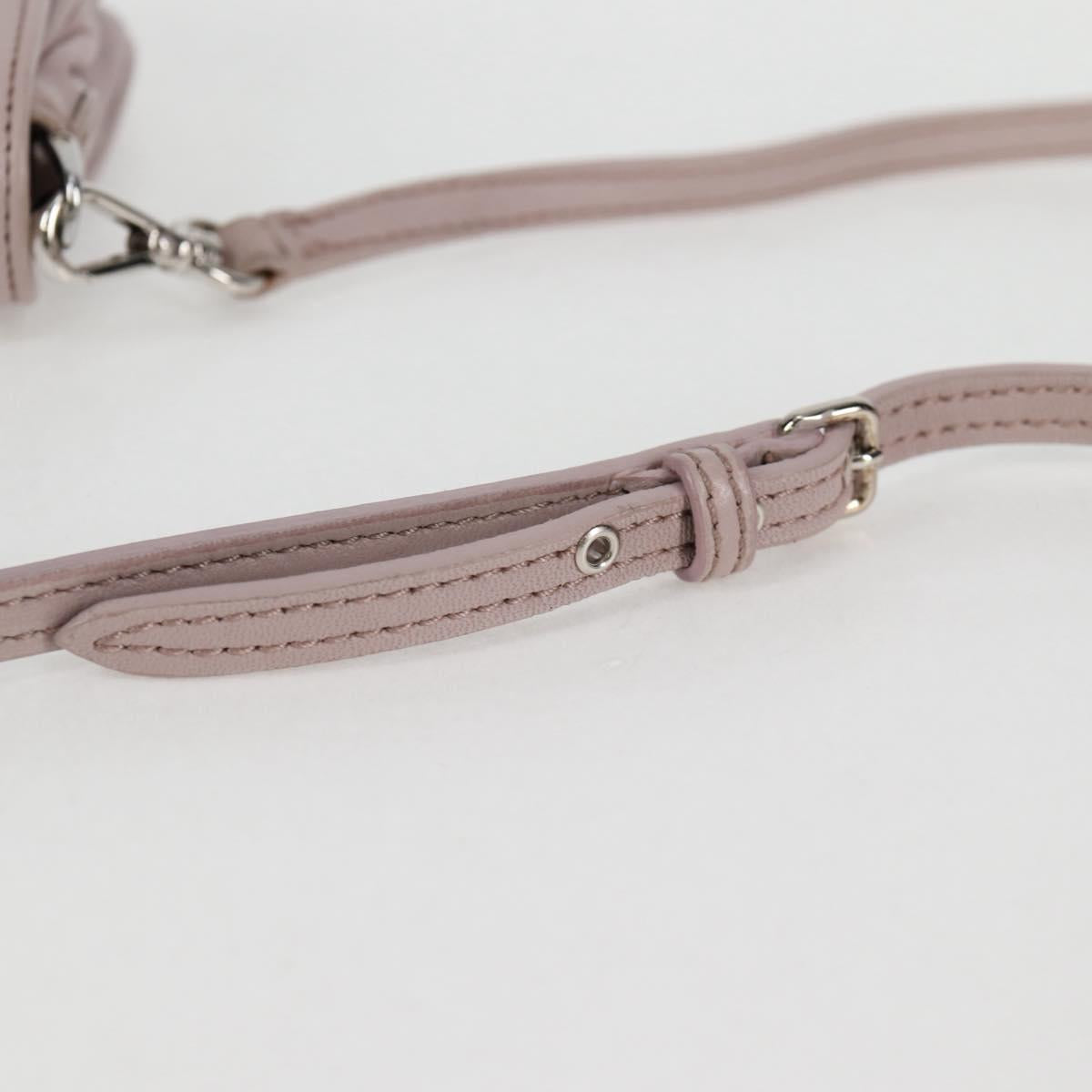 Miu Miu Studded, Pink, Leather, shoulder