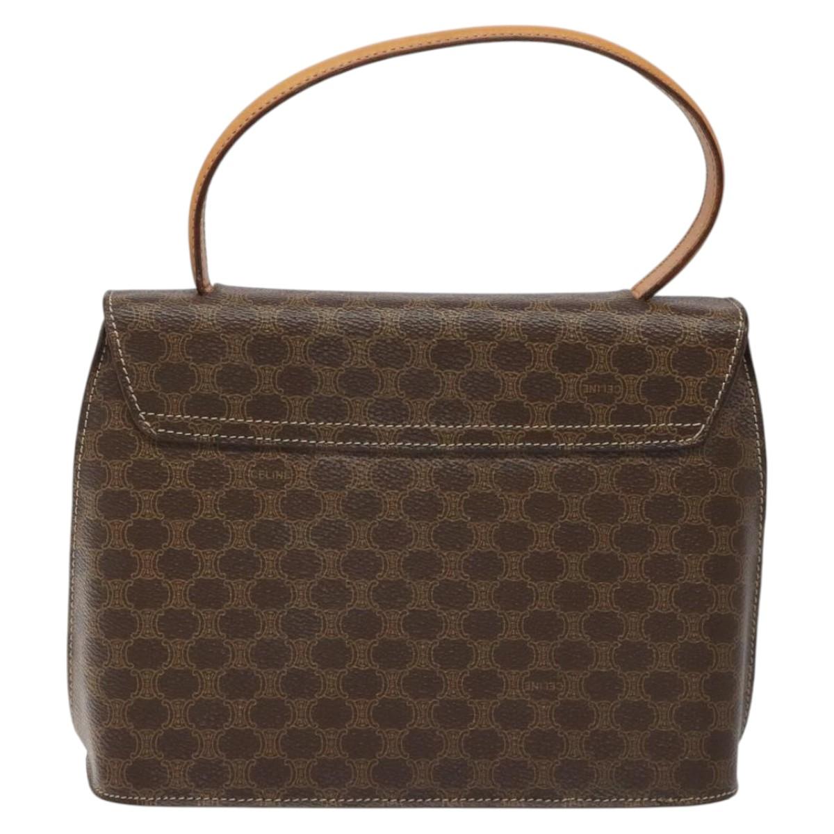Céline Macadam, Brown, Canvas, handbag