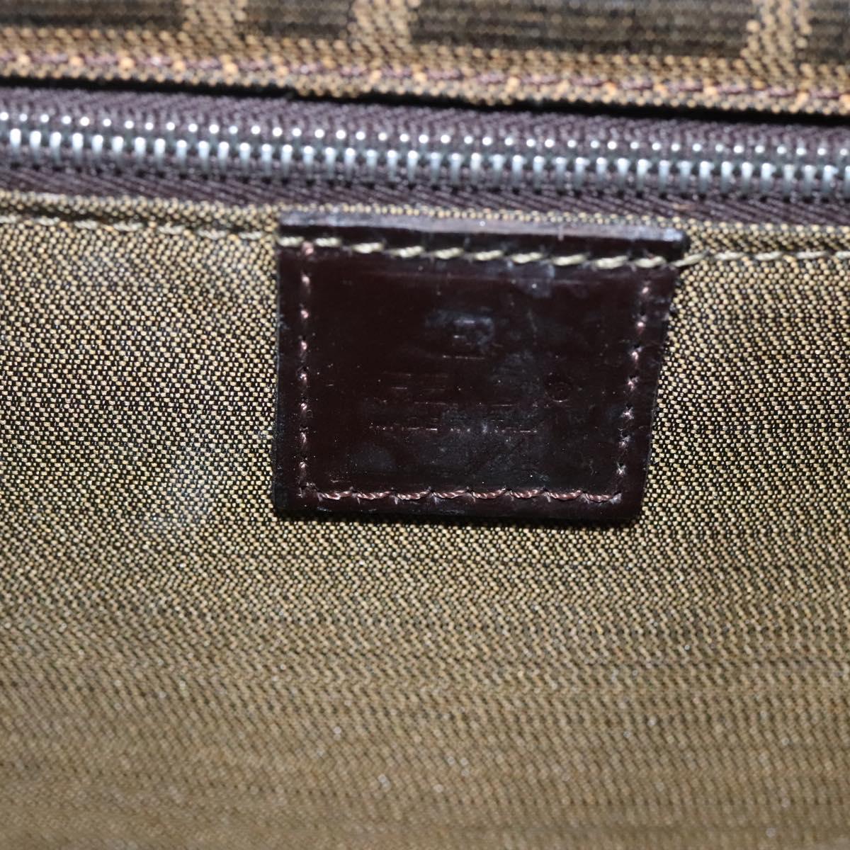 Fendi, Brown, Canvas, shoulder