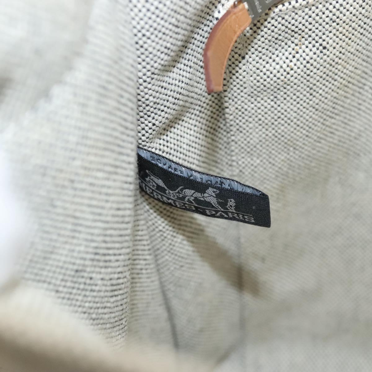 Hermès Fourre tout, Grey, Canvas, handbag