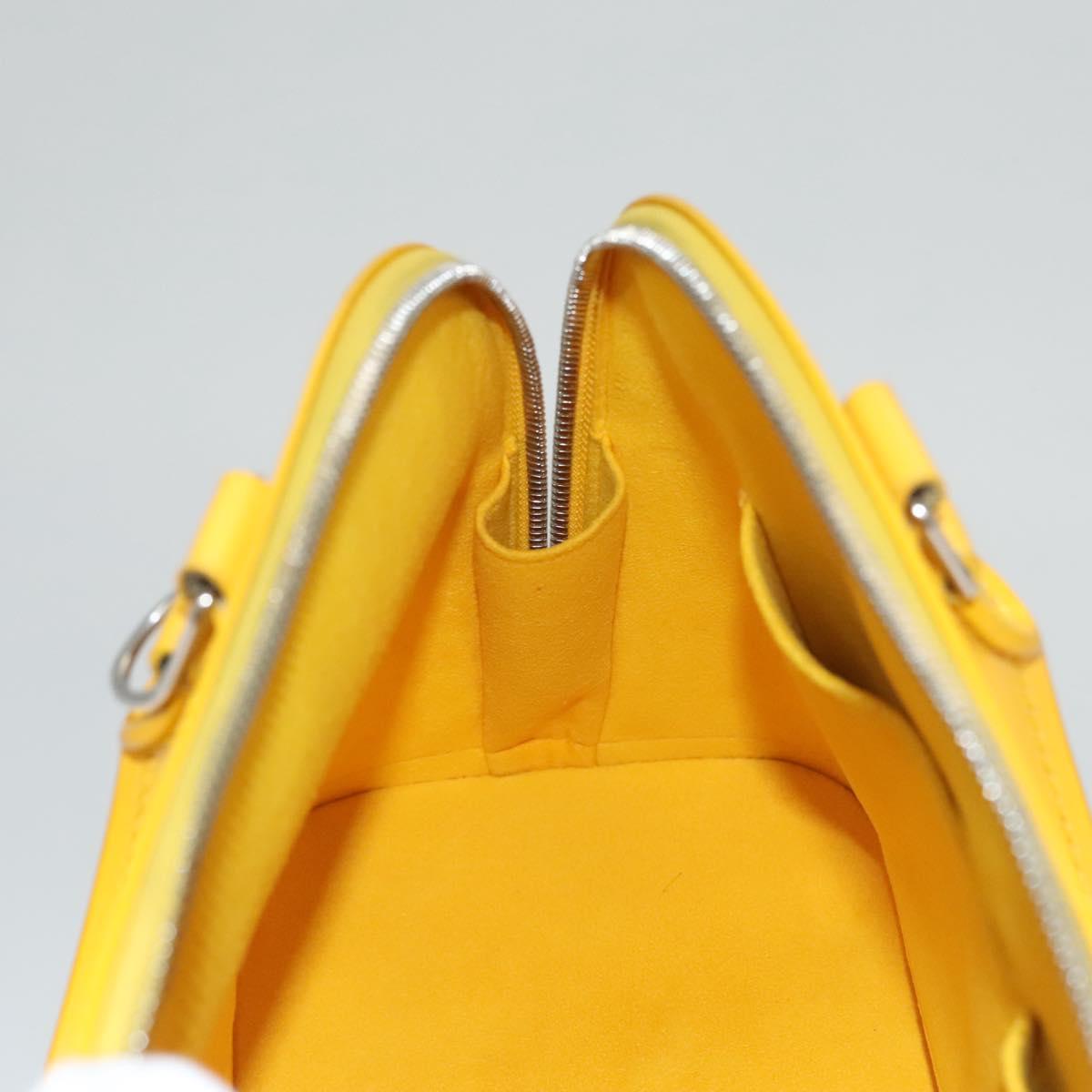 Louis Vuitton Alma, Yellow, Leather, handbag