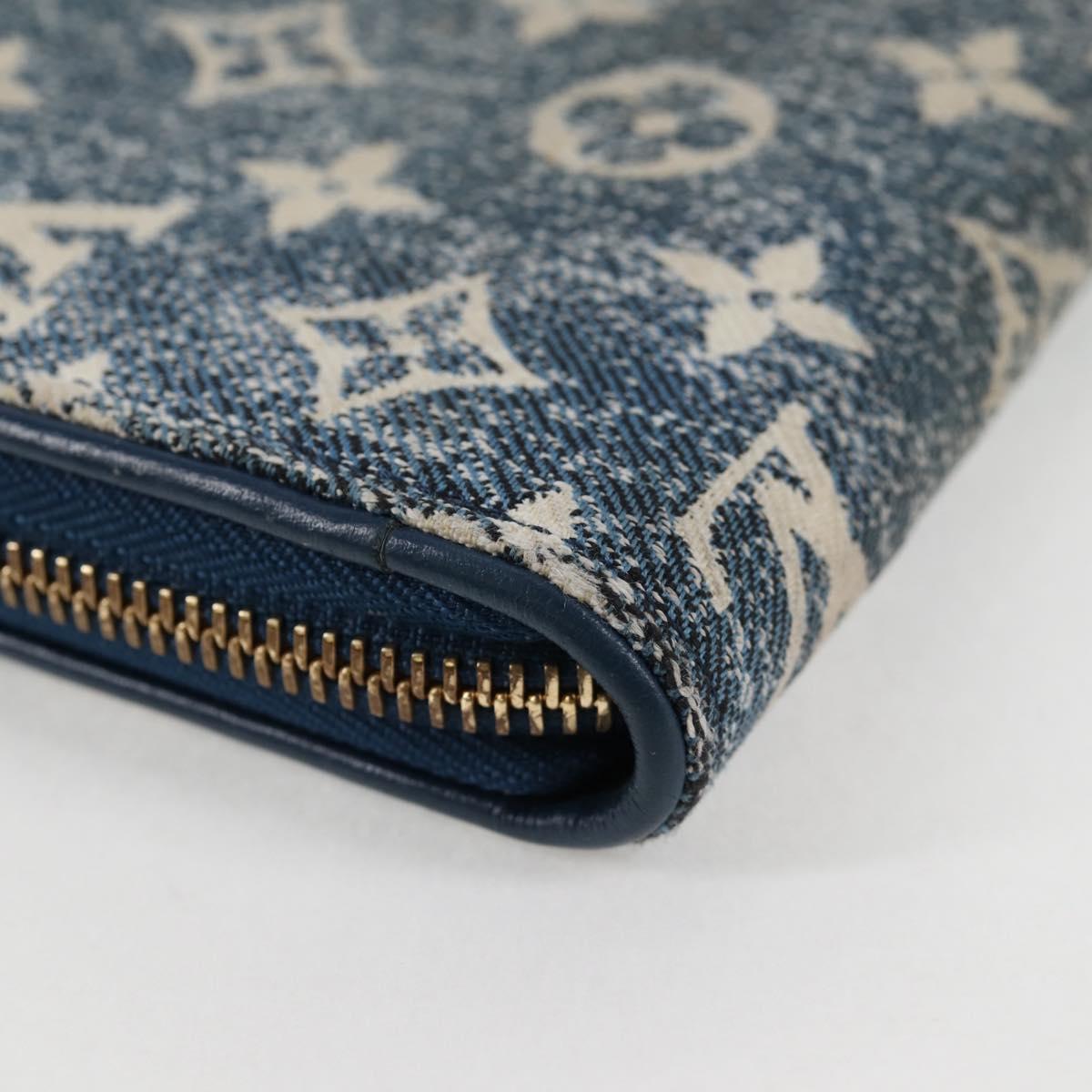 Louis Vuitton Zippy, Blue, Denim - Jeans, wallet