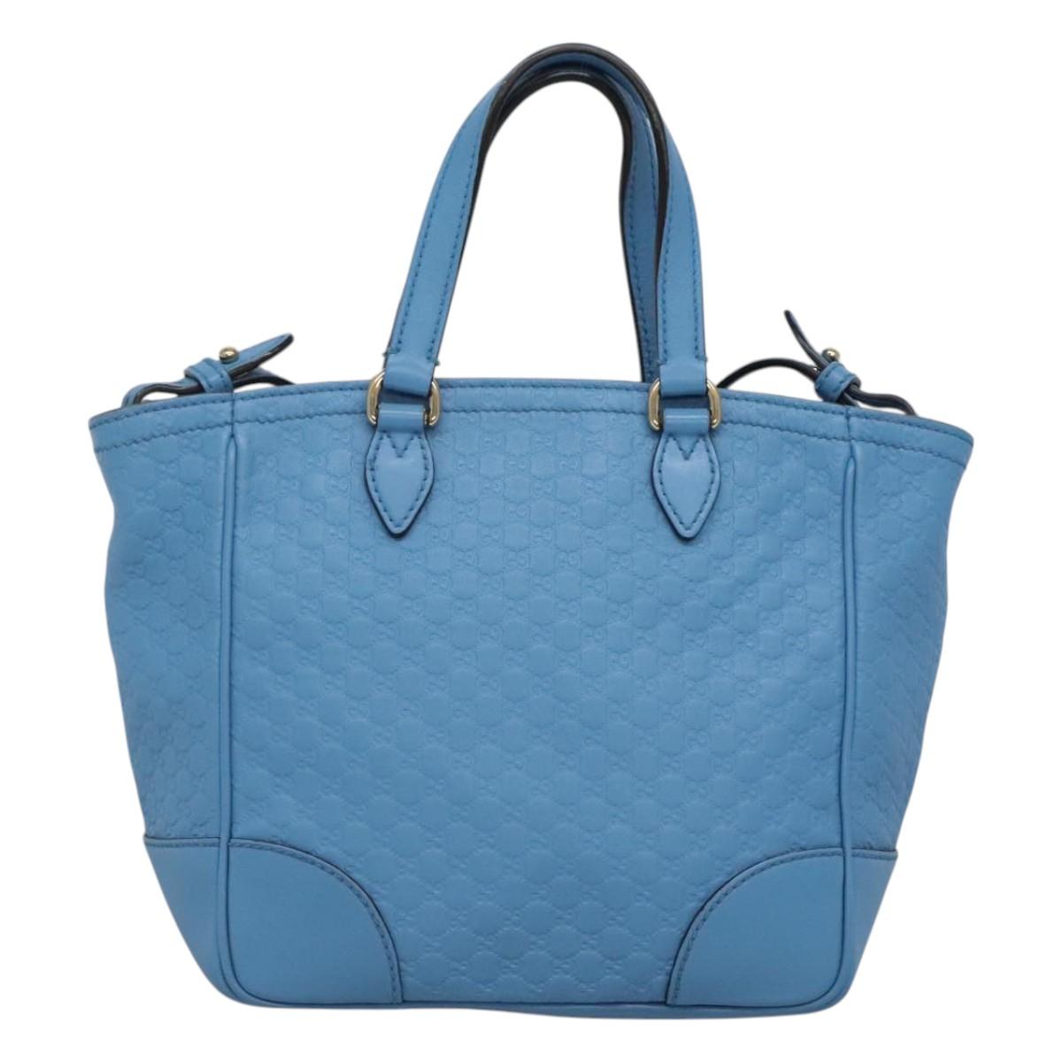 Gucci Micro guccissima, Blue, Leather, handbag