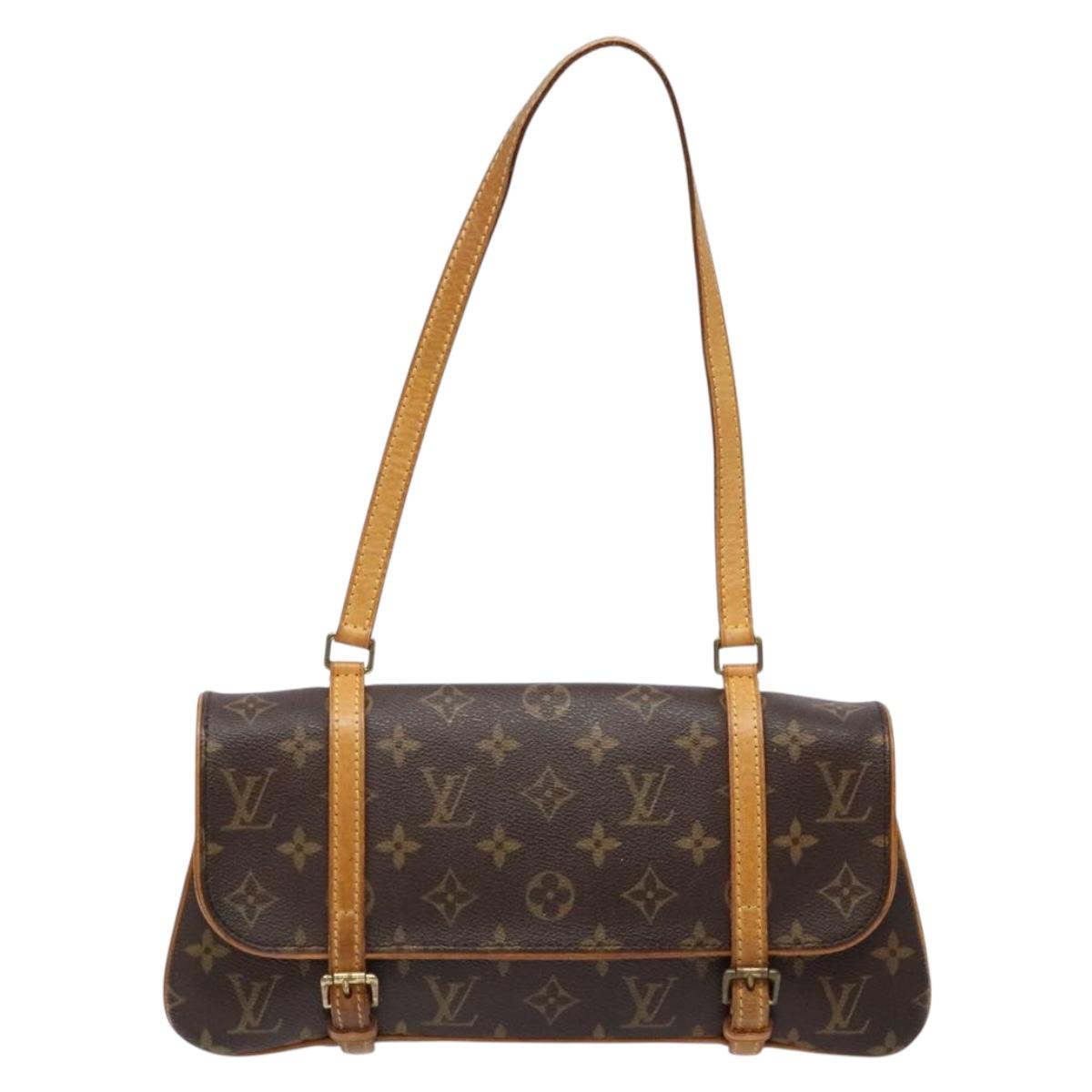 Louis Vuitton Marelle, Brown, Canvas, shoulder