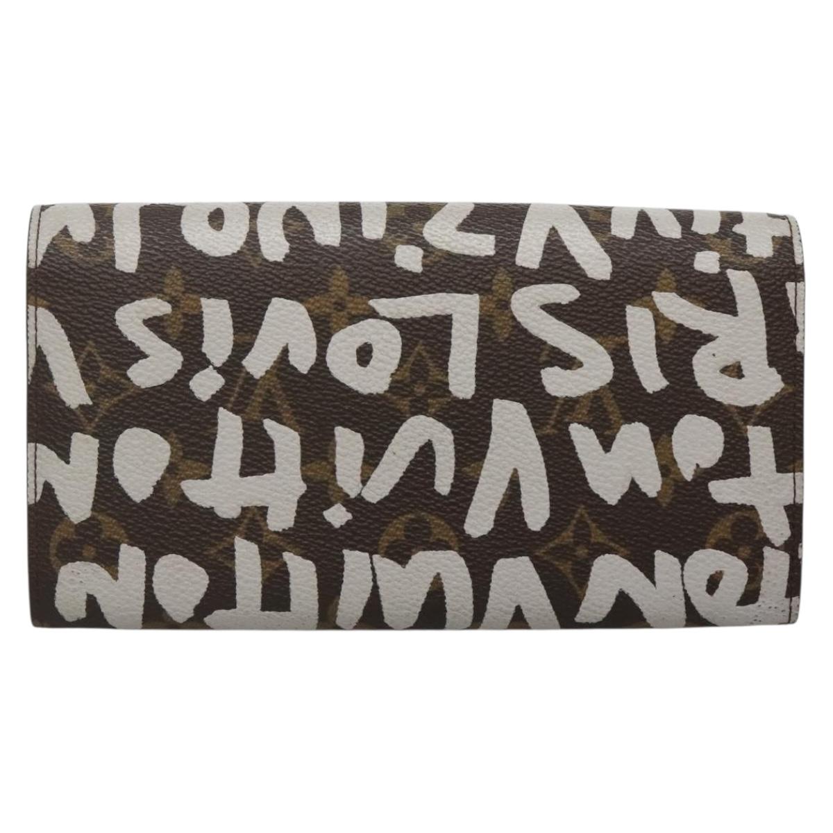 Louis Vuitton Porte Monnaie Credit, Brown, Canvas, wallet