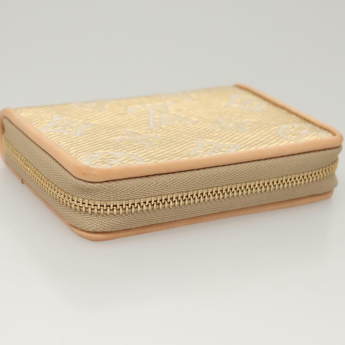 Louis Vuitton Zippy coin purse, Gold, Canvas, wallet
