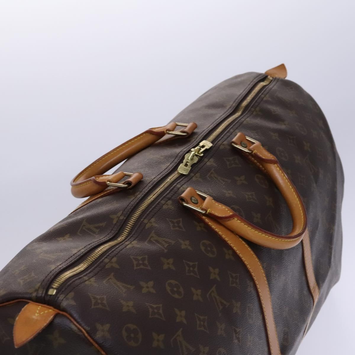 Louis Vuitton Keepall 60, Brown, Canvas, travel