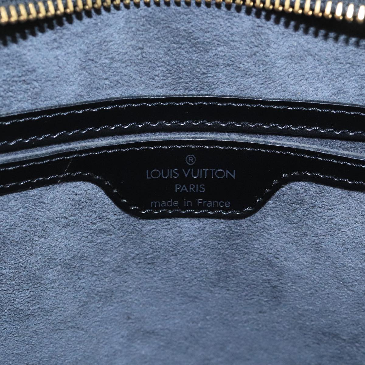 Louis Vuitton Saint Jacques, Black, Leather, handbag
