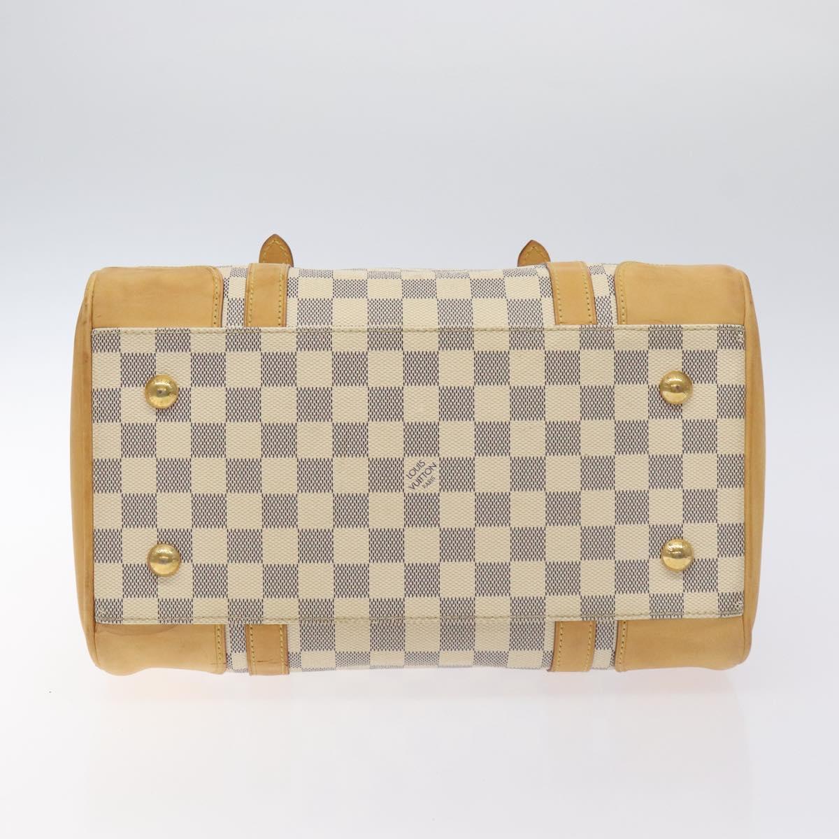 Louis Vuitton Berkeley, White, Canvas, handbag