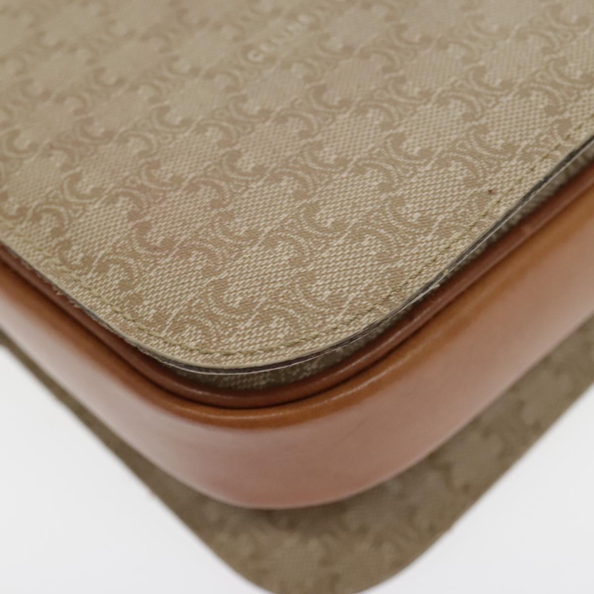 Céline Horse carriage, Beige, Canvas, shoulder