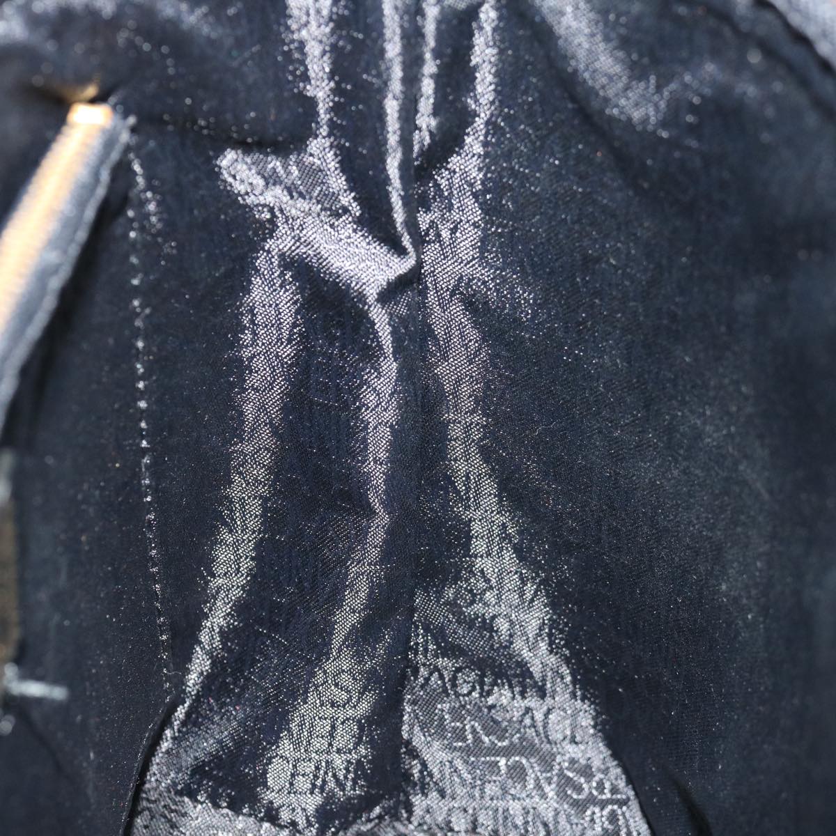Versace Vanity, Black, Leather, handbag