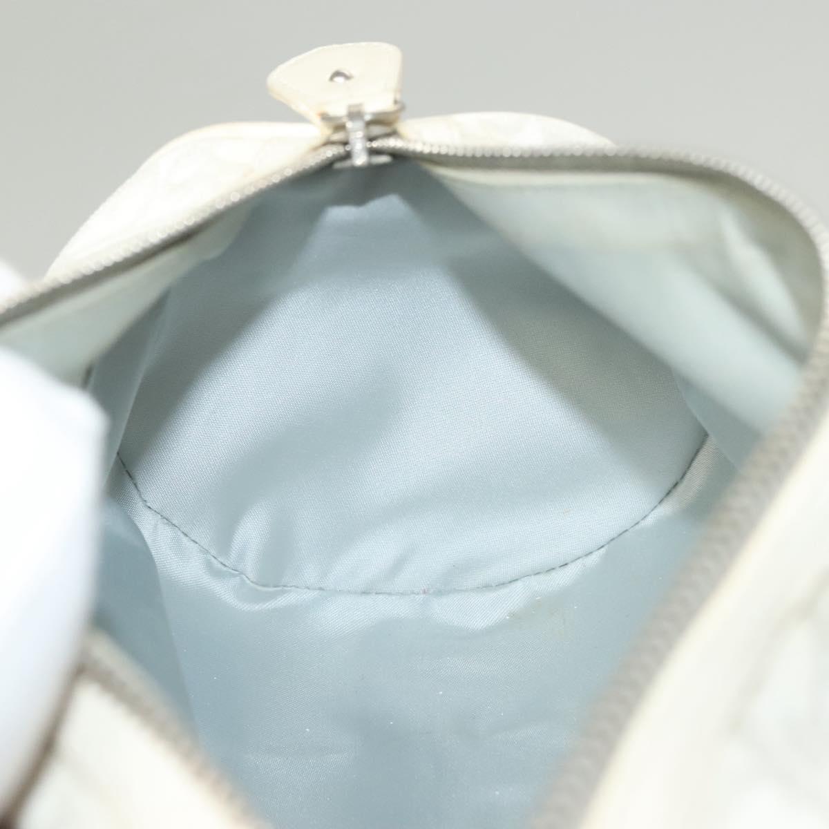 Dior Romantique, White, "CANVAS, LEATHER", handbag