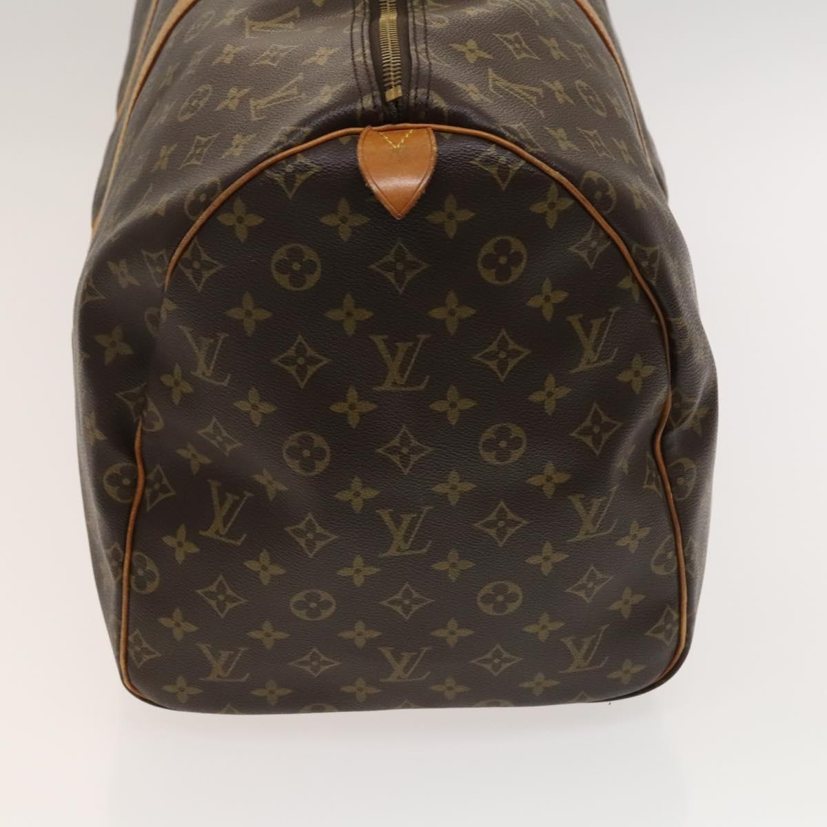 Louis Vuitton Keepall 55, Brown, Canvas, travel