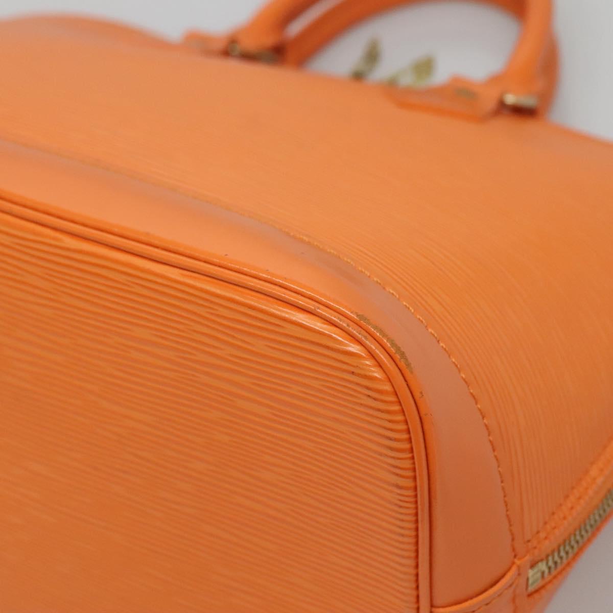 Louis Vuitton Alma, Orange, Leather, handbag