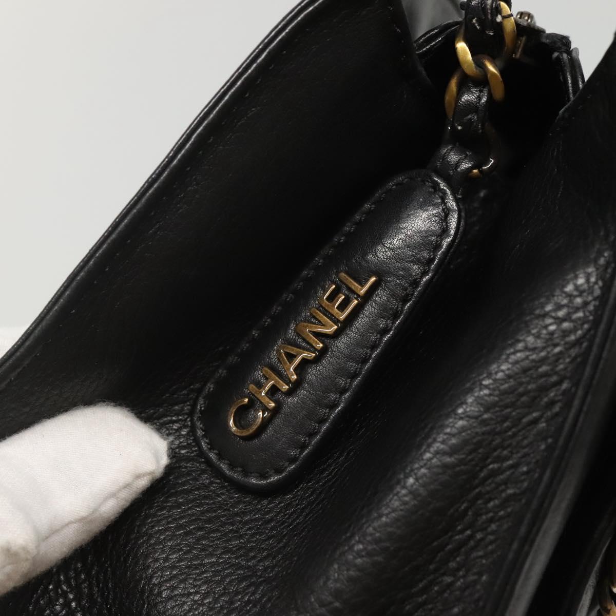 Chanel, Black, Leather, handbag