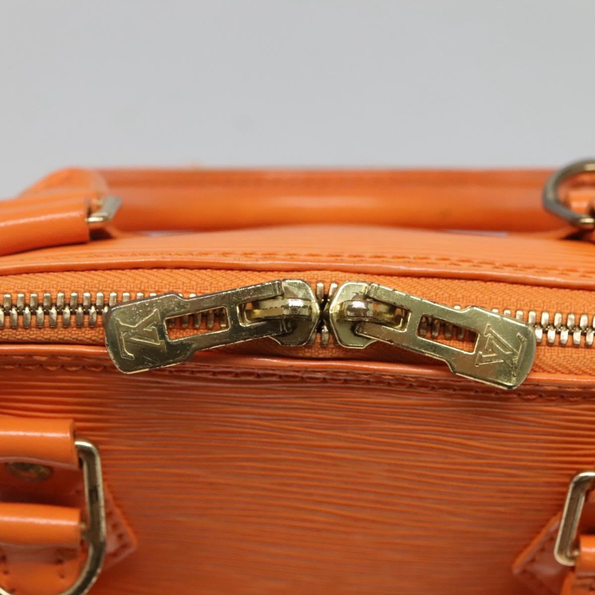 Louis Vuitton Alma, Orange, Leather, handbag