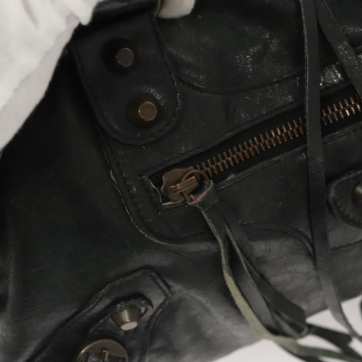 Balenciaga City, Black, Leather, handbag