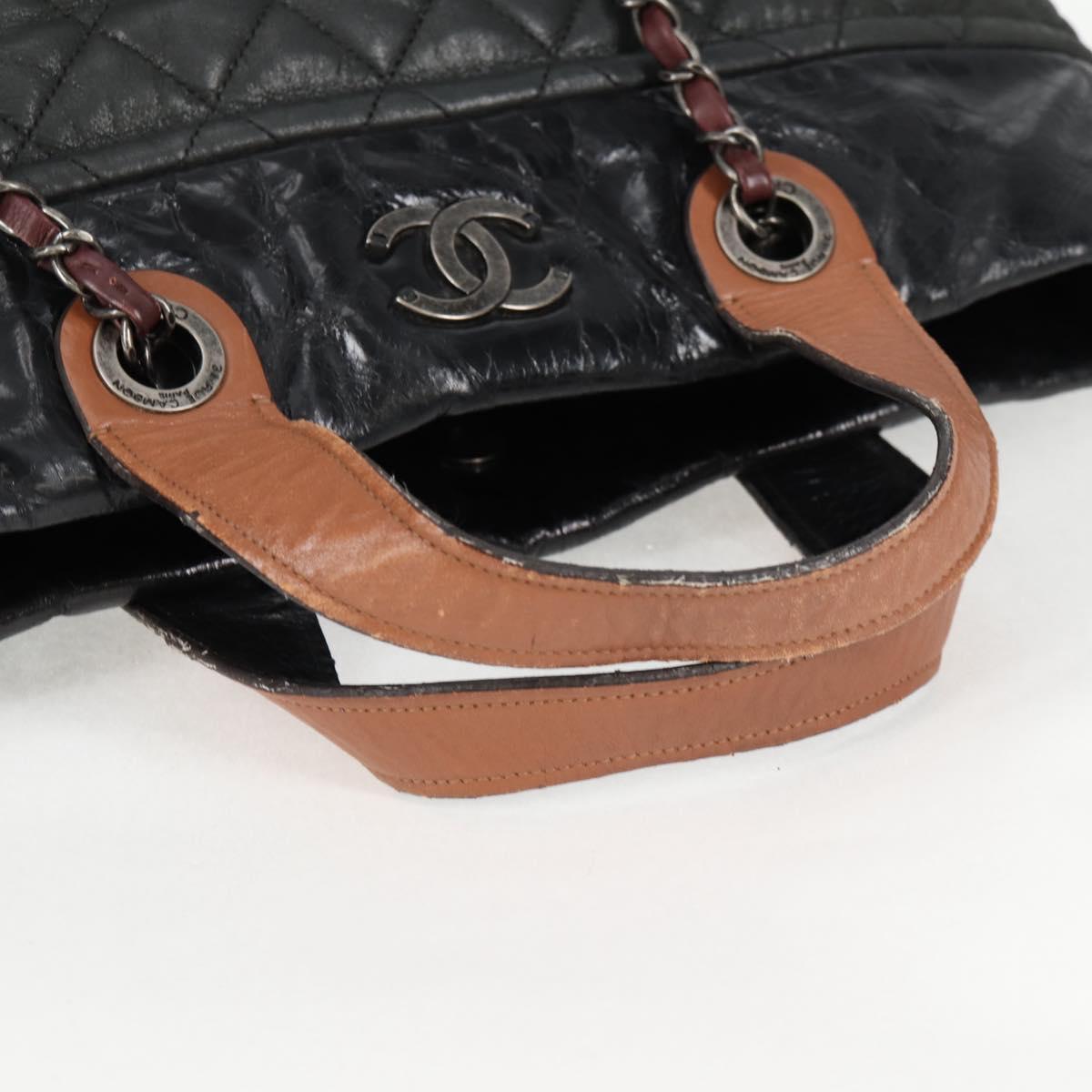 Chanel Cabas, Khaki, Leather, handbag