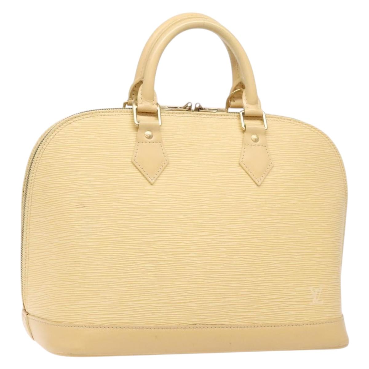 Louis Vuitton Alma, Beige, Leather, handbag