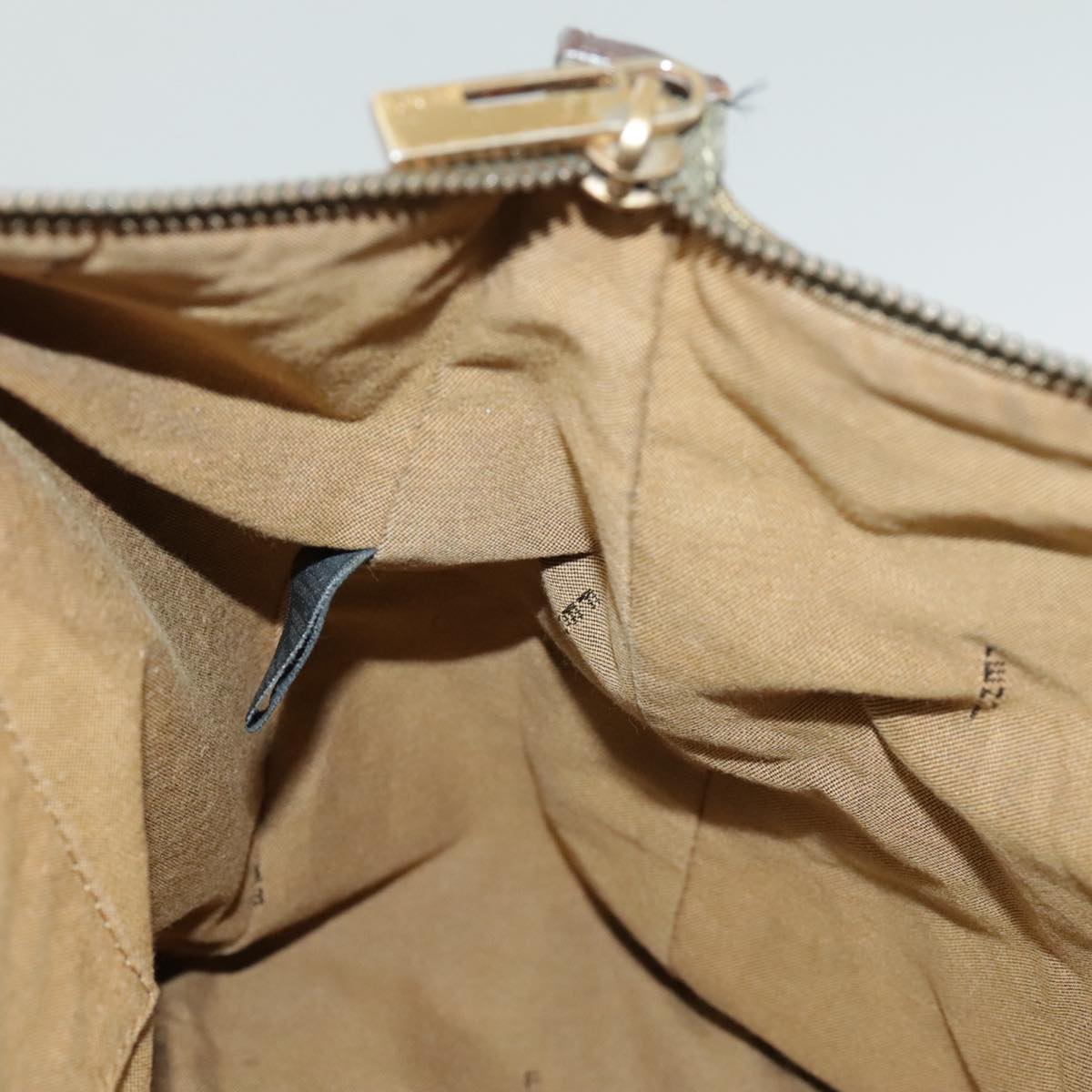 Fendi Zucchino, Khaki, Canvas, handbag