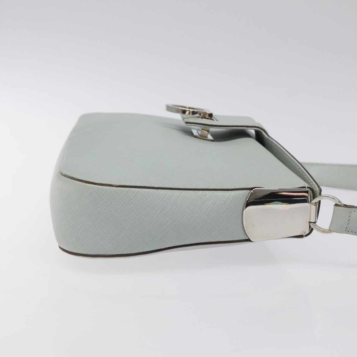 Salvatore Ferragamo Gancini, Blue, Leather, shoulder