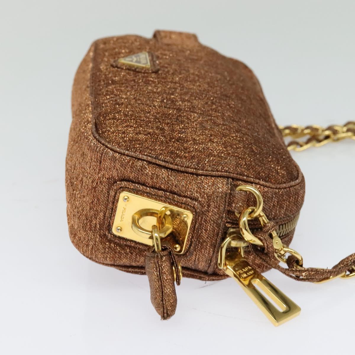 Prada, Brown, Canvas, shoulder