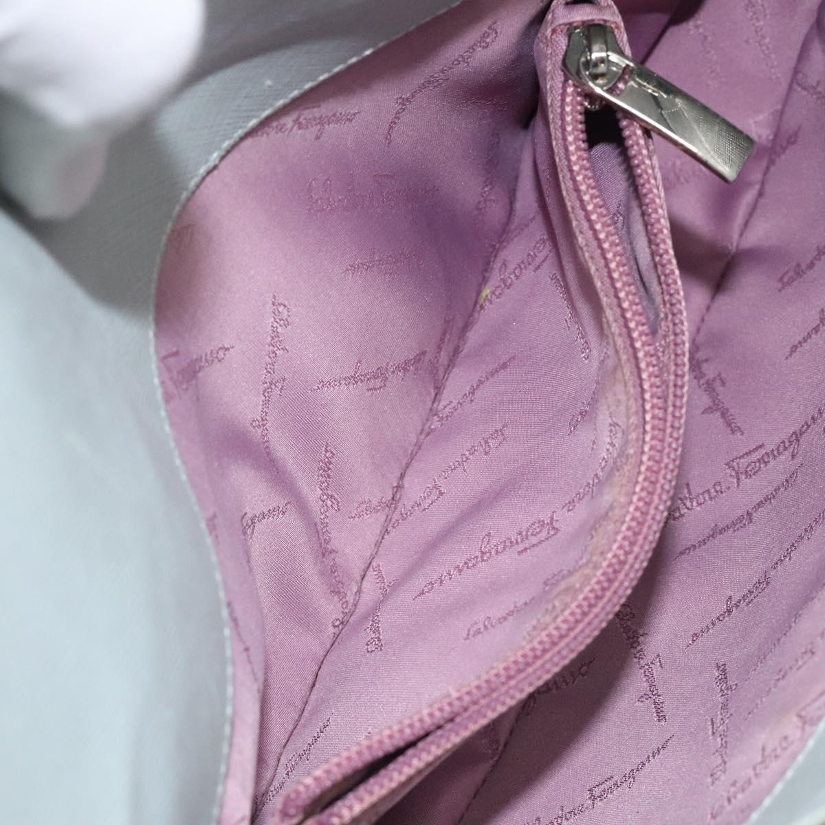 Salvatore Ferragamo Gancini, Blue, Leather, shoulder