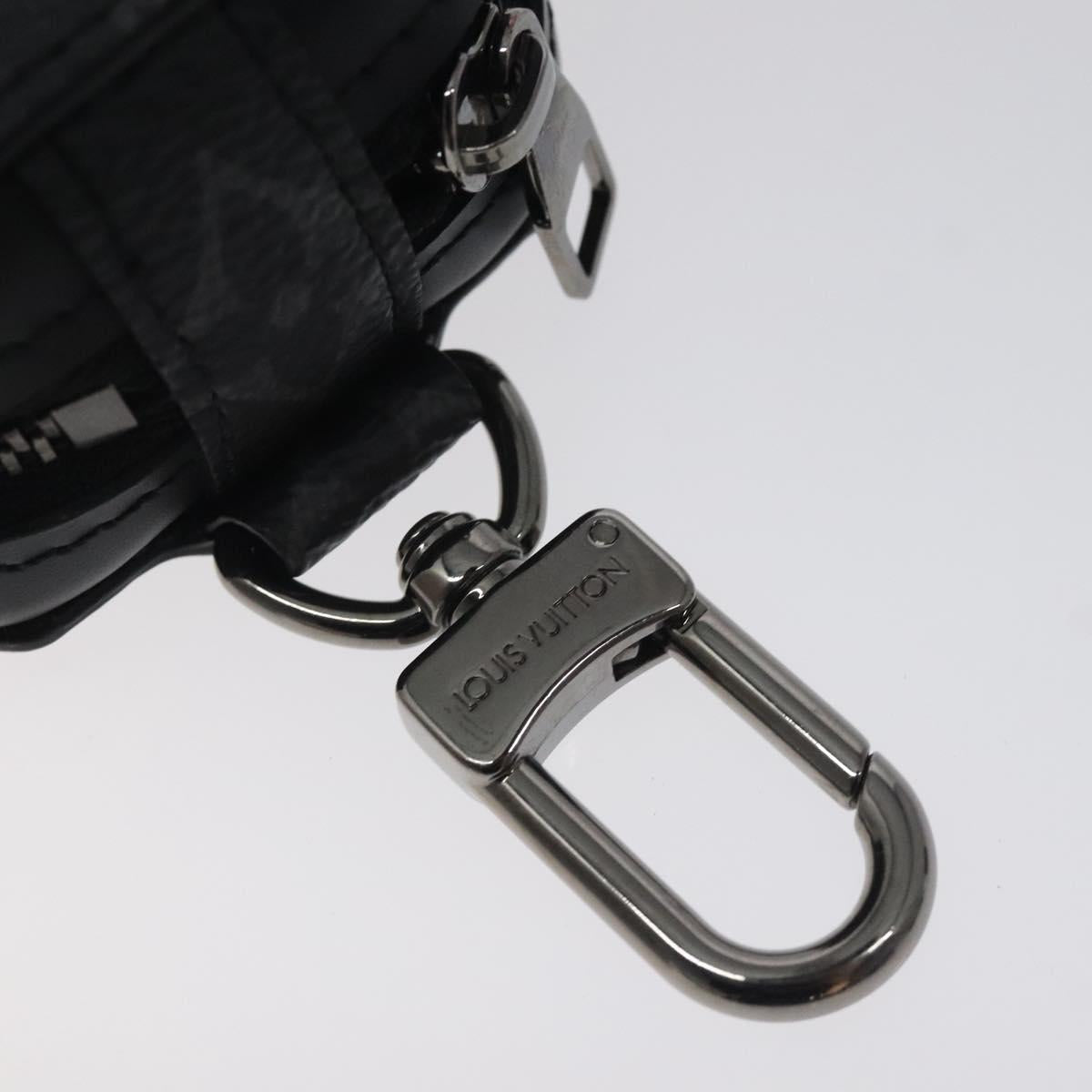 Louis Vuitton Etui à écouteur, Black, Canvas, wallet