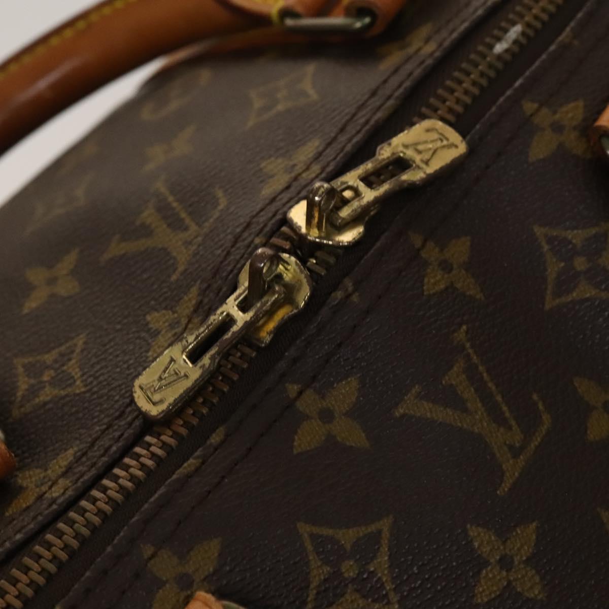 Louis Vuitton Keepall Bandoulière 55, Brown, Canvas, travel