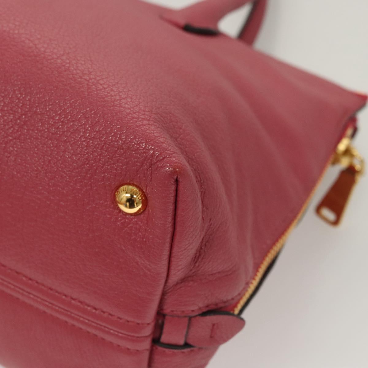 Miu Miu Madras, Pink, Leather, handbag