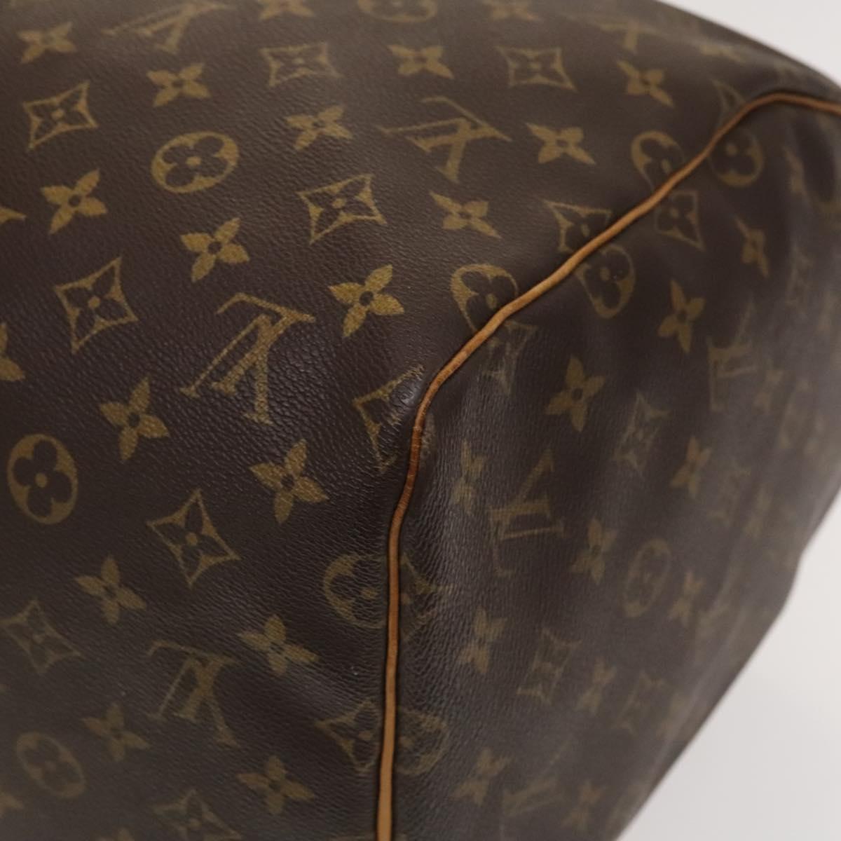 Louis Vuitton Keepall 55, Brown, Canvas, travel