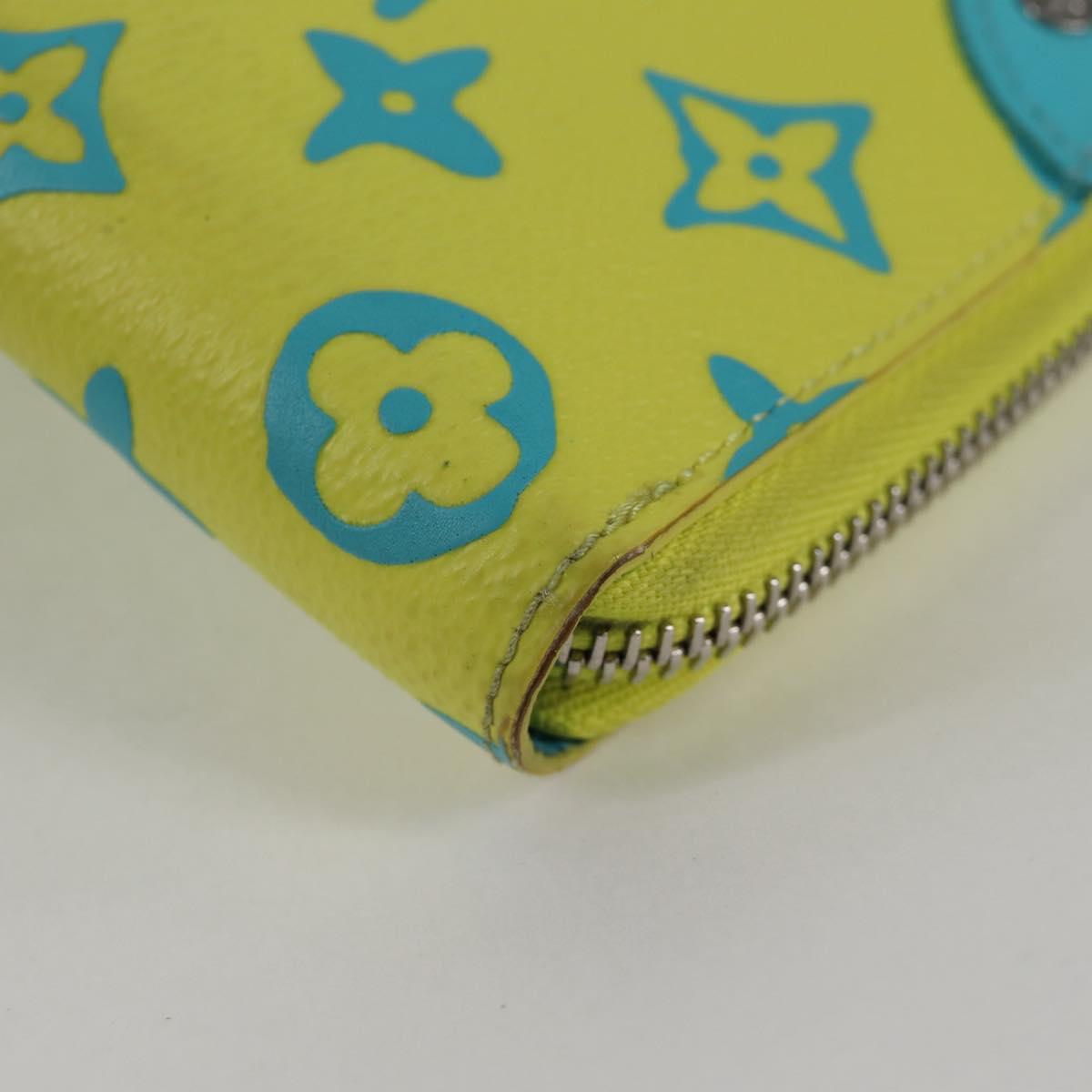 Louis Vuitton Zippy Wallet Vertical, Yellow, Canvas, wallet